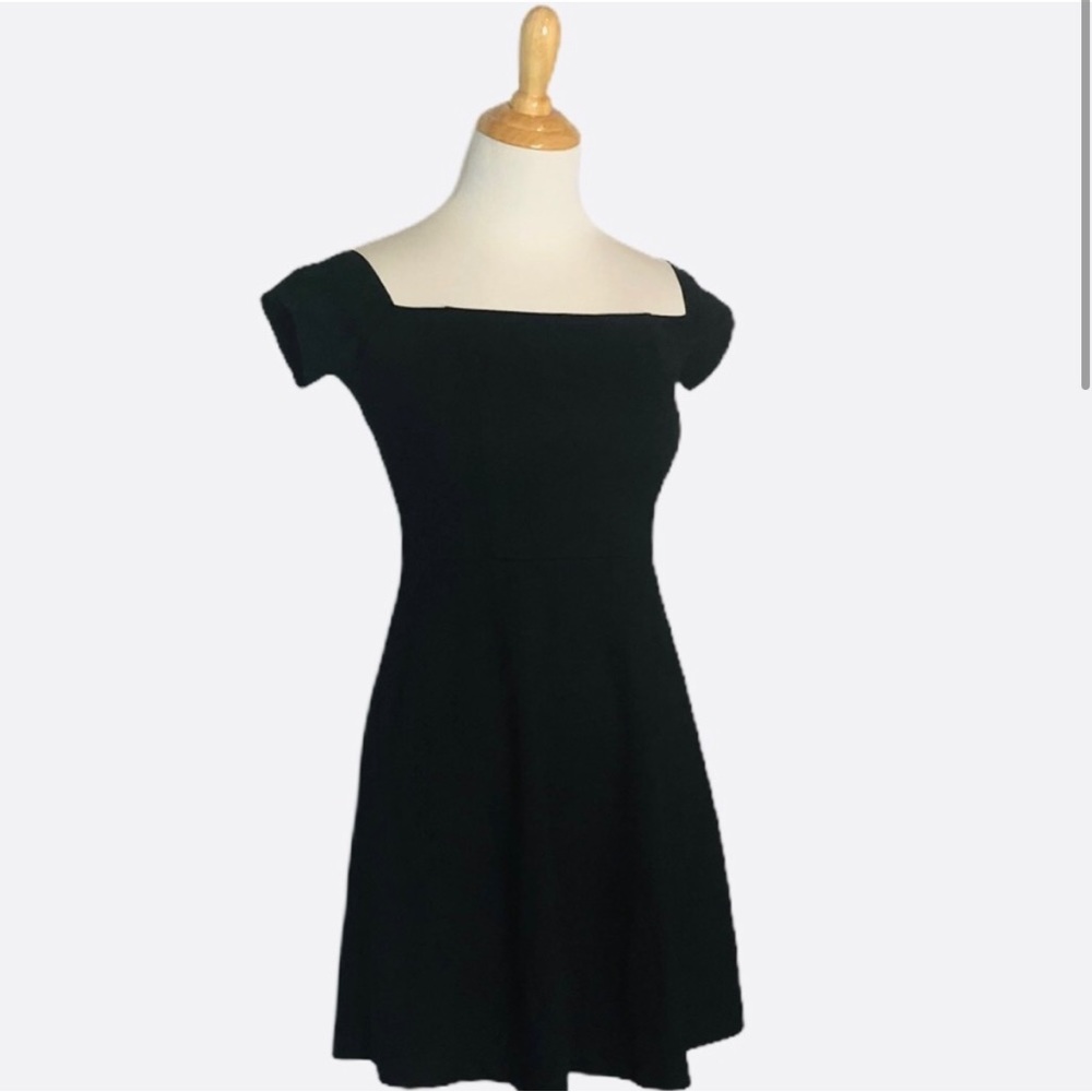 Free People "Little Black Square Neck Dress" xs
